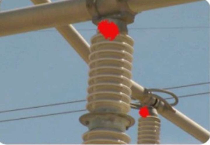 Termografía: punto caliente en aislador — NQN Survey